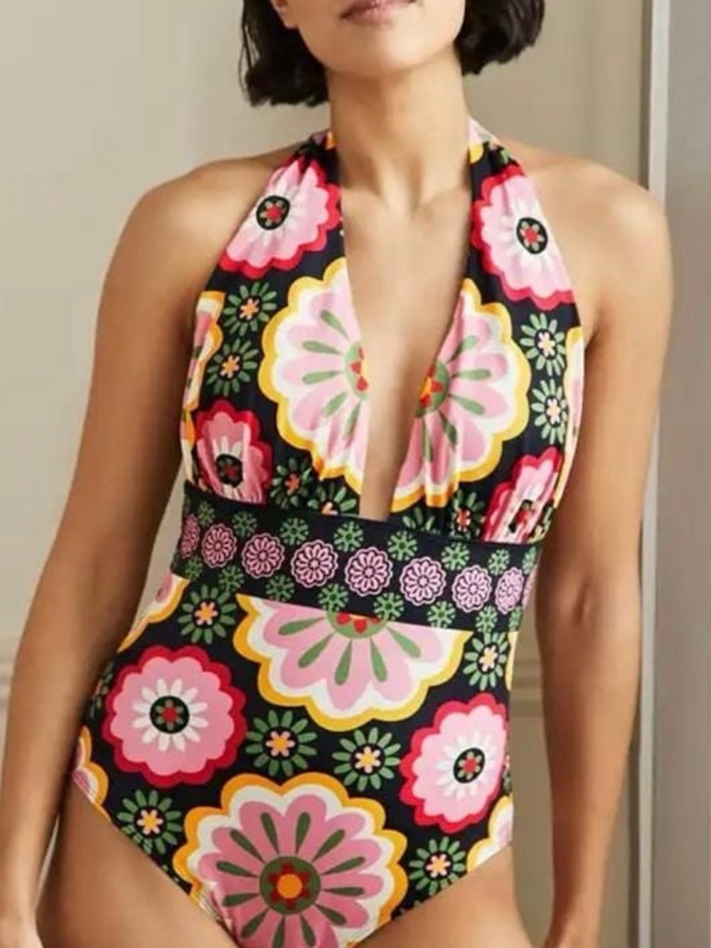 Boden Porto Floral Halter Swimsuit - NWT size 6